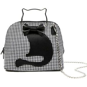 Lost Queen Dixie black cat handbag Nwt Cat handles! Final